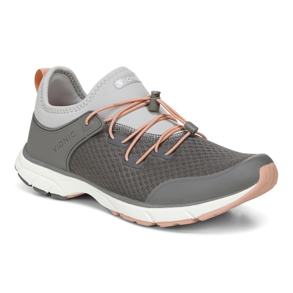 Vionic Trainers Ireland - London Sneaker Deep Grey - Womens Shoes In Store | HCRJG-2195